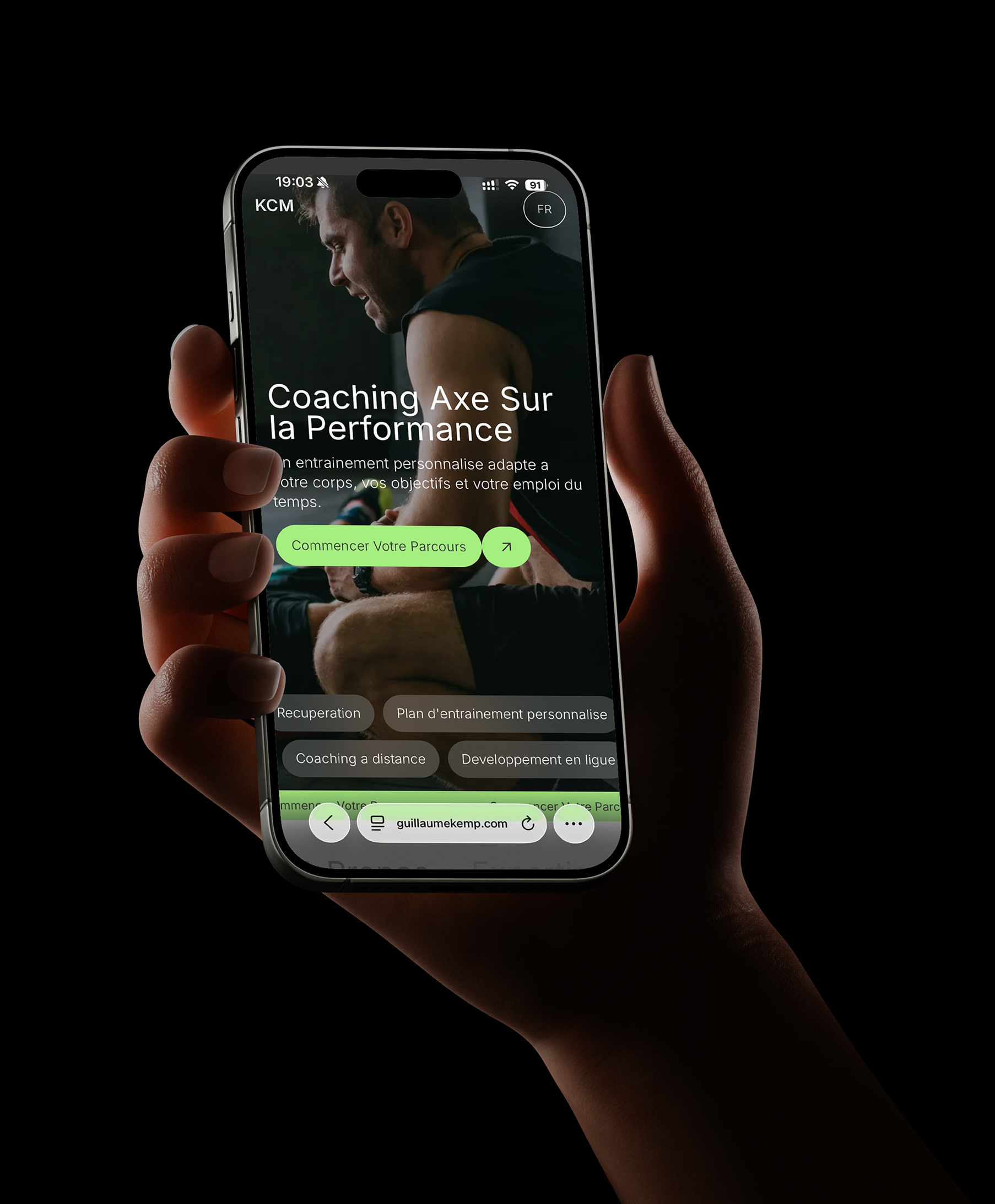 KCM Fitness project visual